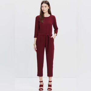 Madewell Burgundy Jumpsuit